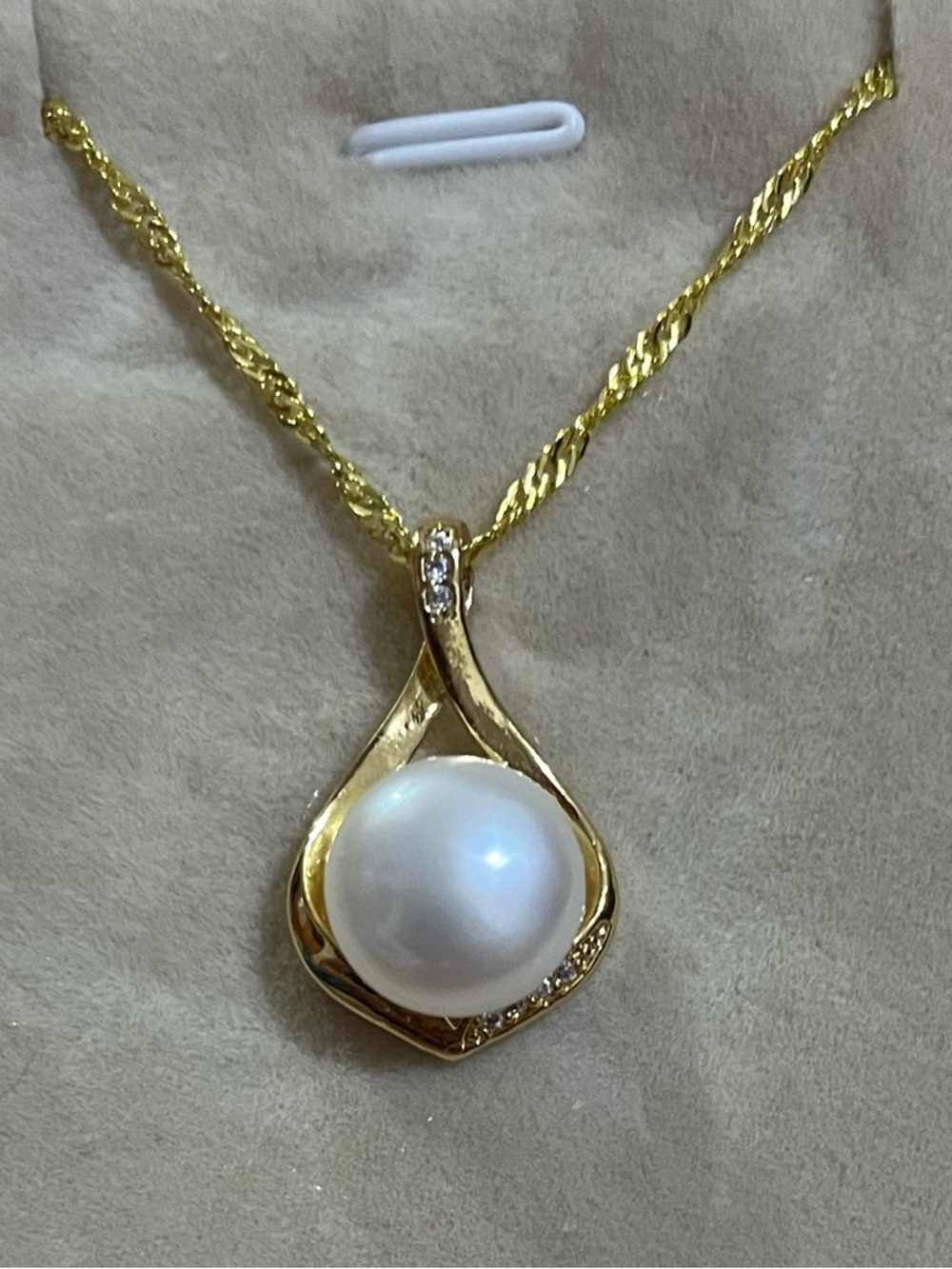 Natural White South Sea Cultured Pearl Necklace 22"